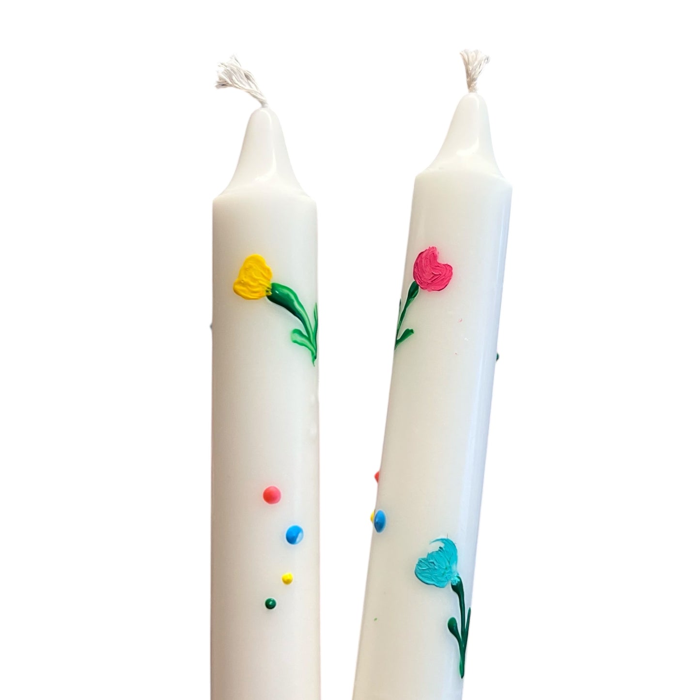 Kunstlys med vårblomster