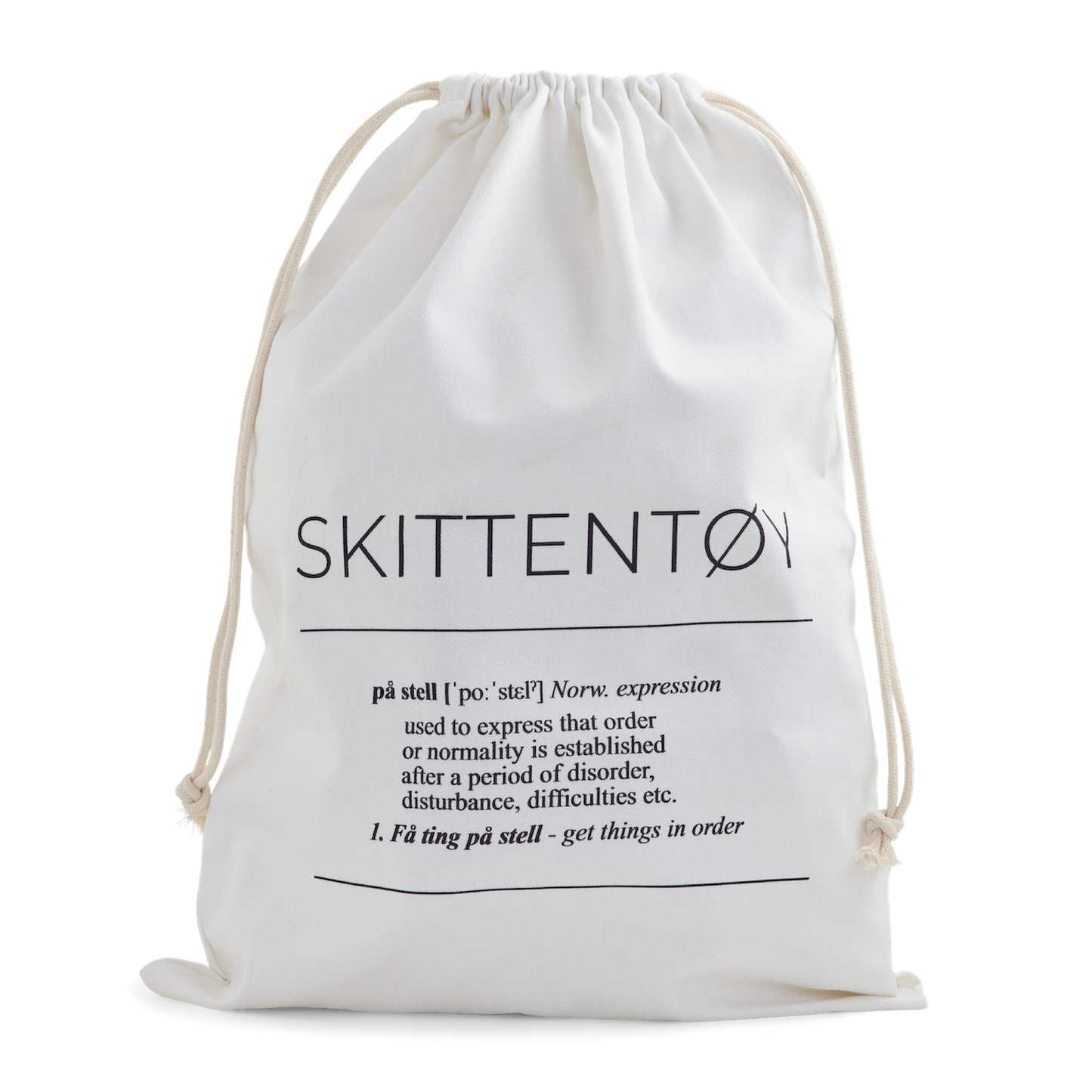 Skittentøyspose med vaskesymboler