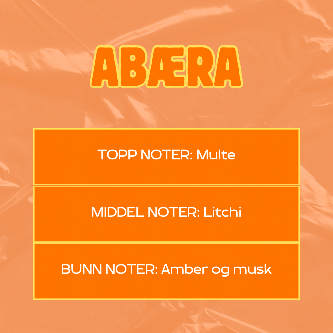 Bekskrivelse av duft
Toppnoter: Multe
Middelnoter: Litchi
Bunnoter: Amber og musk