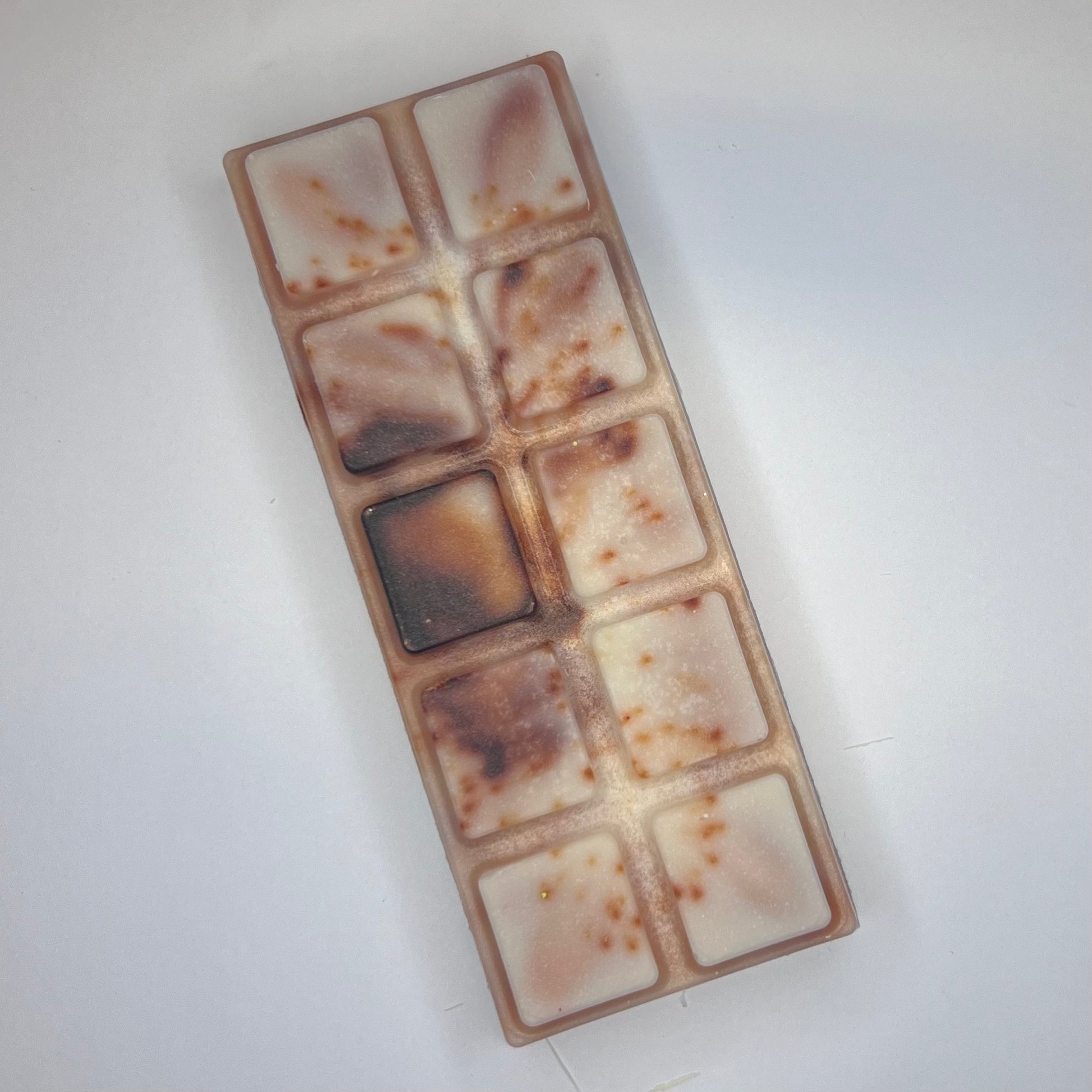 Beige og brun duftvoks/smeltevoks