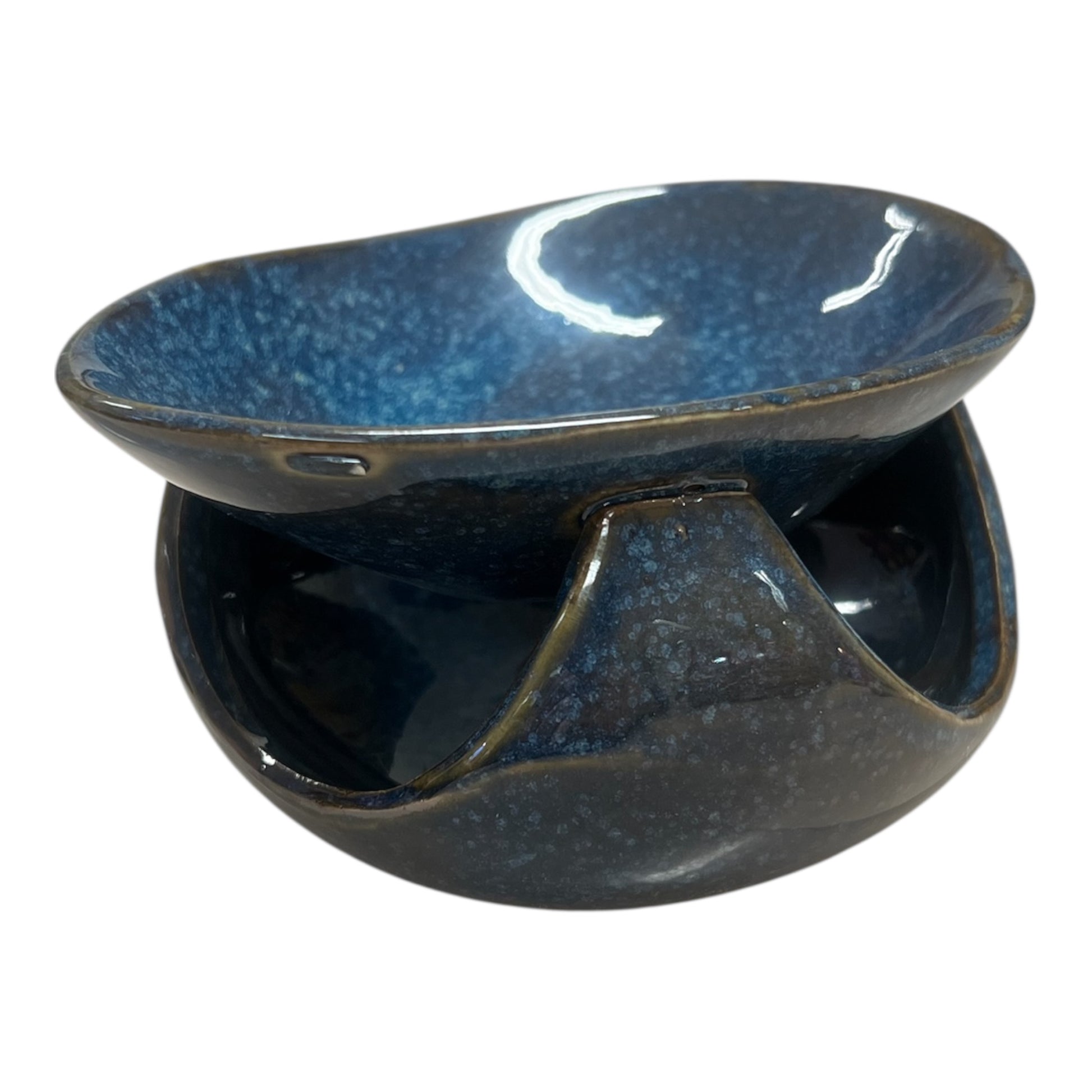 Dekorativ voksbrenner/aromalampe til bruk med duftvoks/smeltevoks