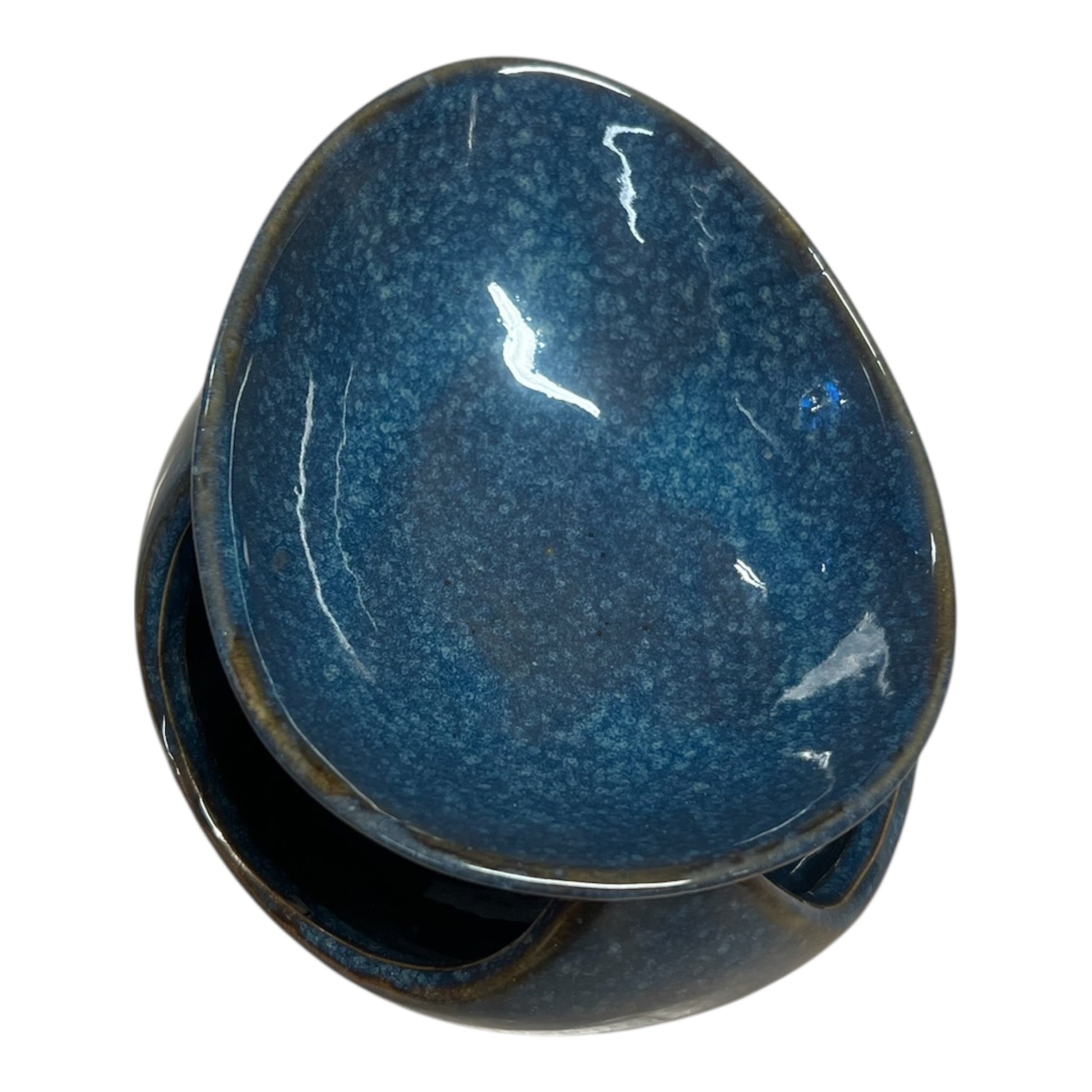 Dekorativ voksbrenner/aromalampe til bruk med duftvoks/smeltevoks sett ovenfra