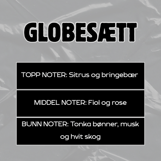 Beskrivelse av duft
Toppnoter: Sitrus og blingebær
Middelnoter: Fiol og rose
Bunnoter: Tonkabønner, musk og hvit skog