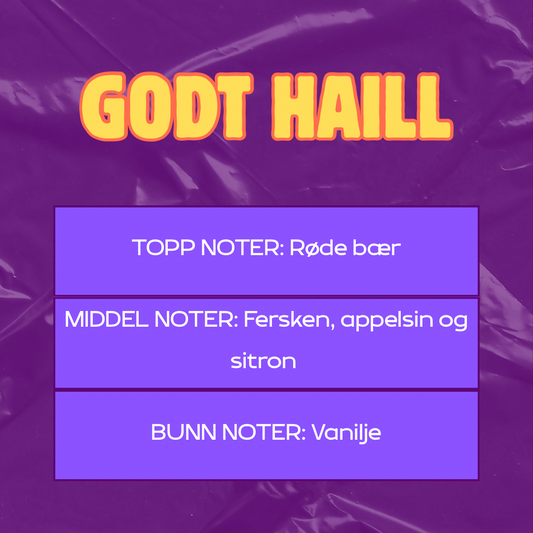 Beskrivelse av duft
Toppnoter: Røde bær
Middelnoter: Fersken, appelsin og sitron
Bunnoter: Vanilje