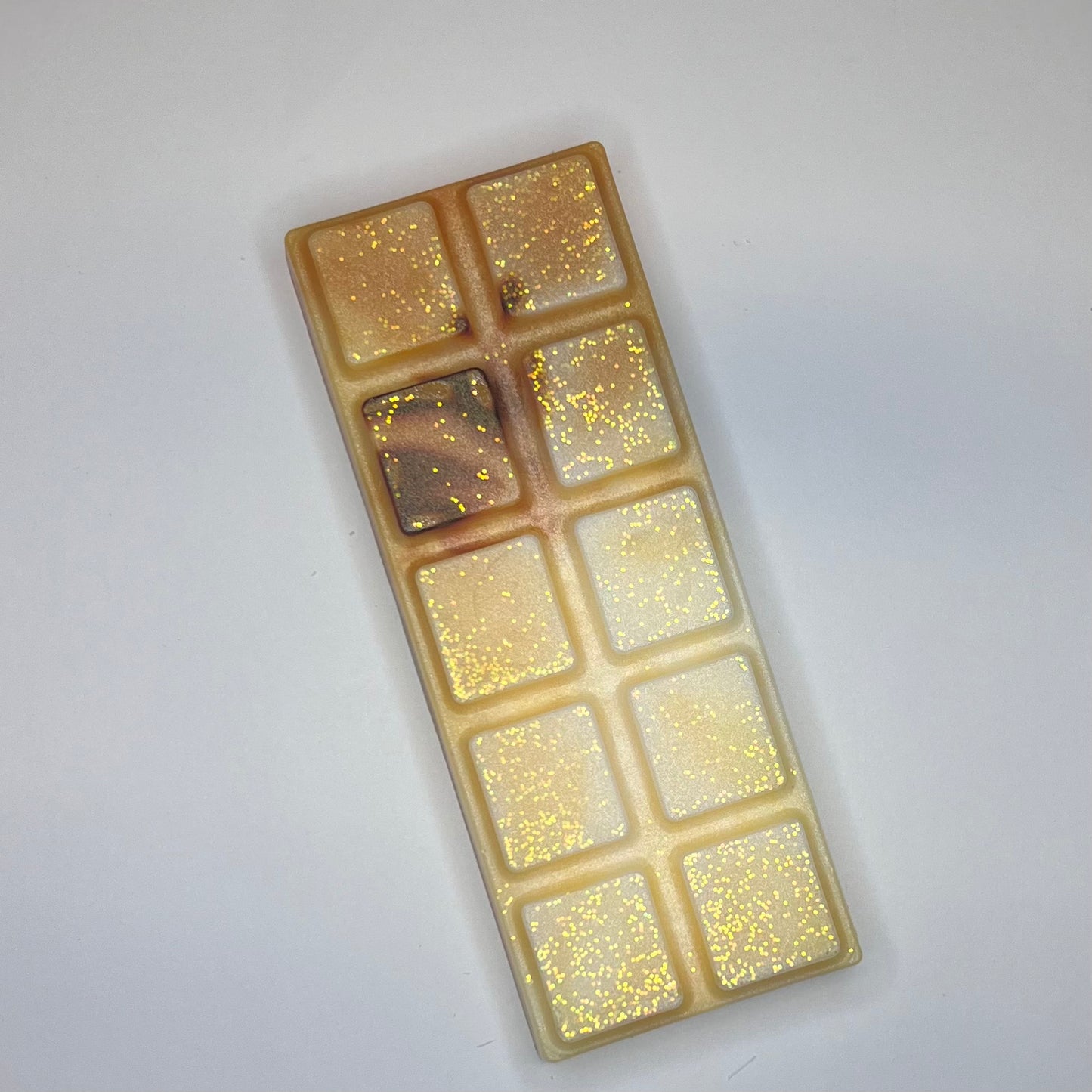 Oransje duftvoks/smeltevoks med glitter