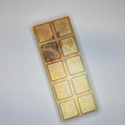 Oransje duftvoks/smeltevoks med glitter