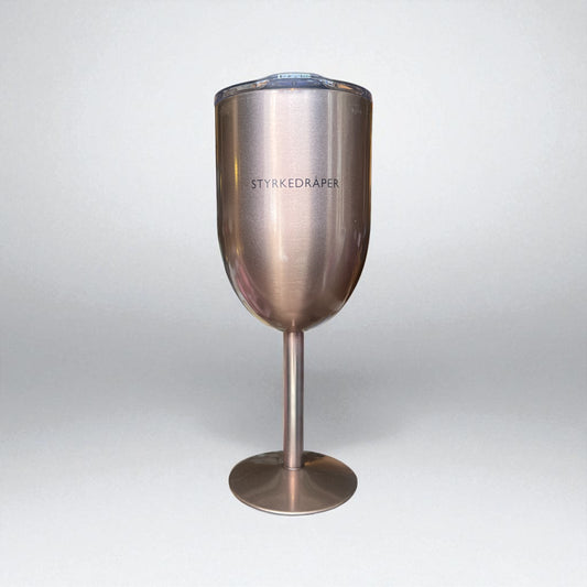 STYRKEDRÅPER, roségull – termo-vinglass