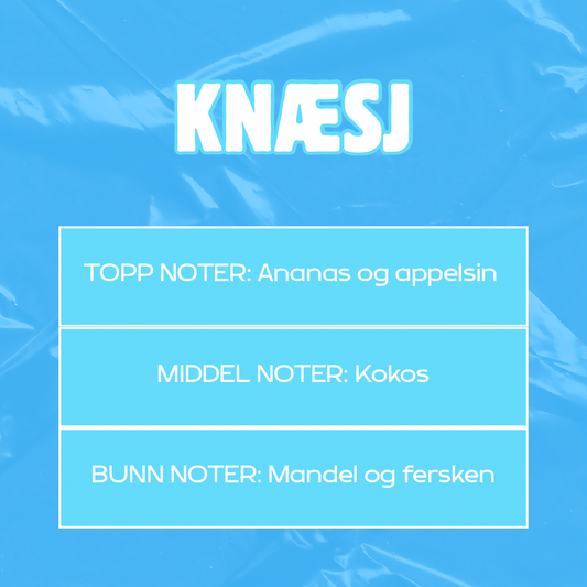 Beskrivelse av duft
Toppnoter: Ananas og appelsin
Middelnoter: Kokos
Bunnoter: Mandel og fersken