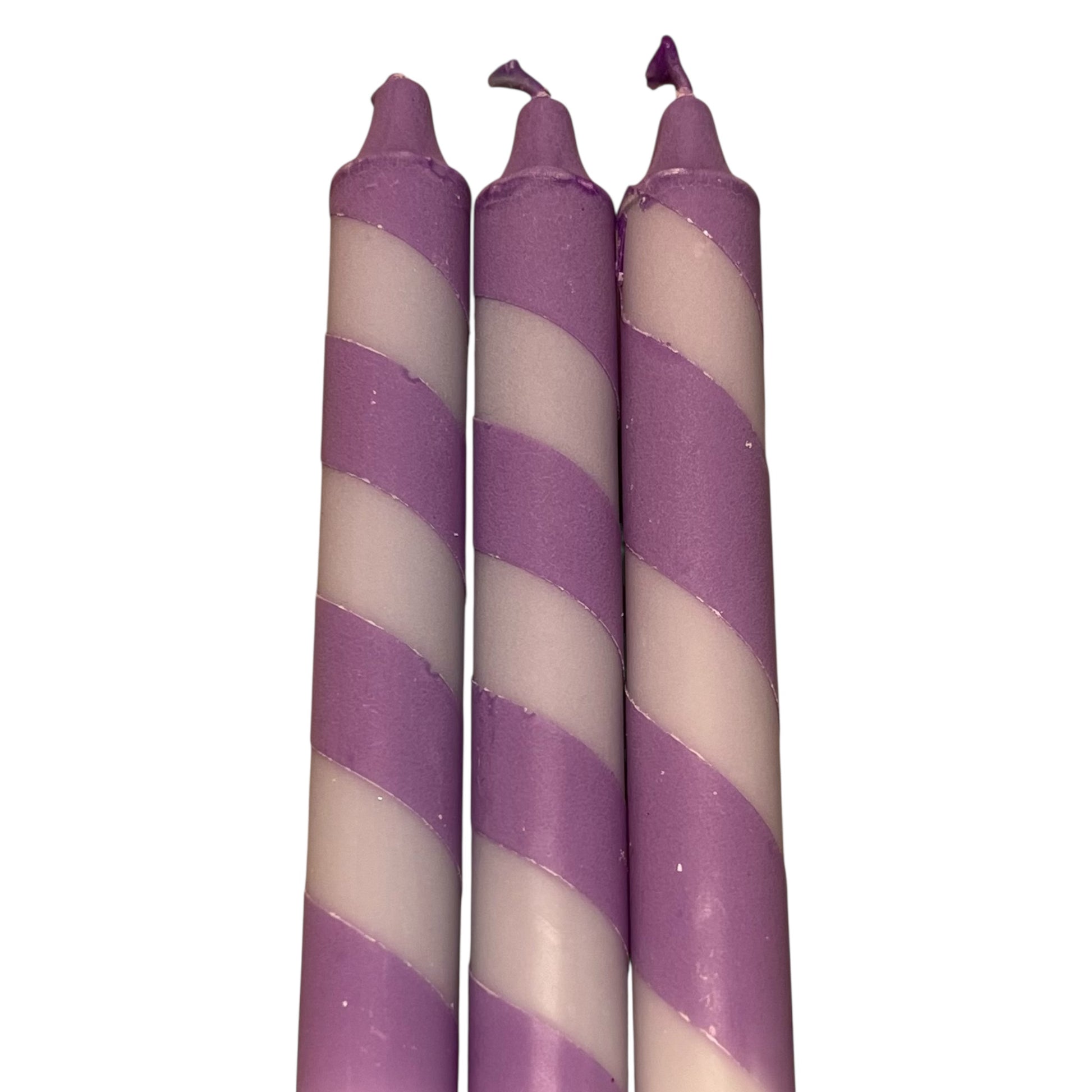 Kronelys med lilla twist