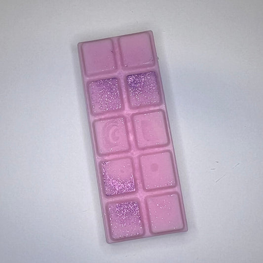 Rosa duftvoks med rosa glitter