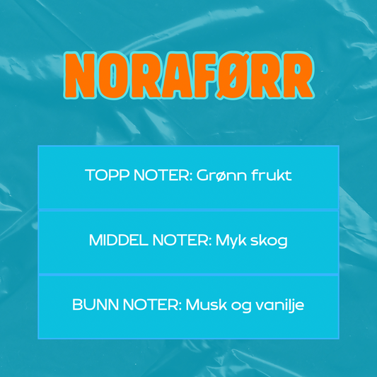 Beskrivelse av duft
Toppnoter: Grønn frukt
Middelnoter: Myk skog
Bunnoter: Musk og vanilje