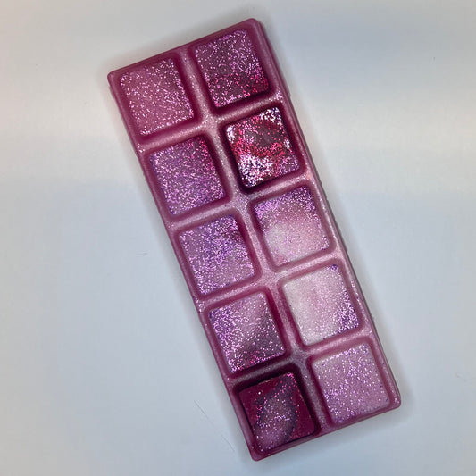 Rosa duftvoks/smeltevoks med rosa glitter