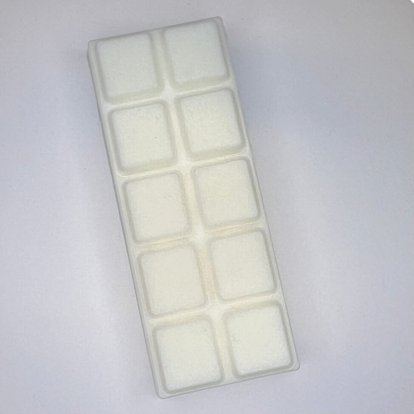 Hvit duftvoks/smeltevoks med hvitt glitter