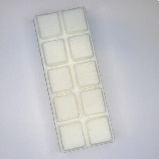 Hvit duftvoks/smeltevoks med hvitt glitter